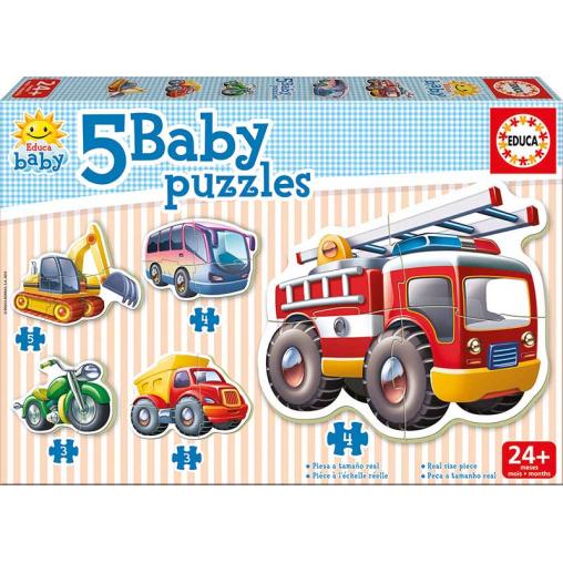 Puzzles Baby Educa Vehículos