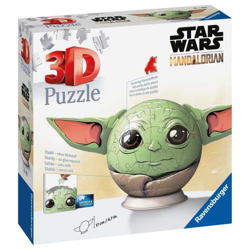 Puzzle 3D Ravensburger Bola Grogu de 72 Pzs