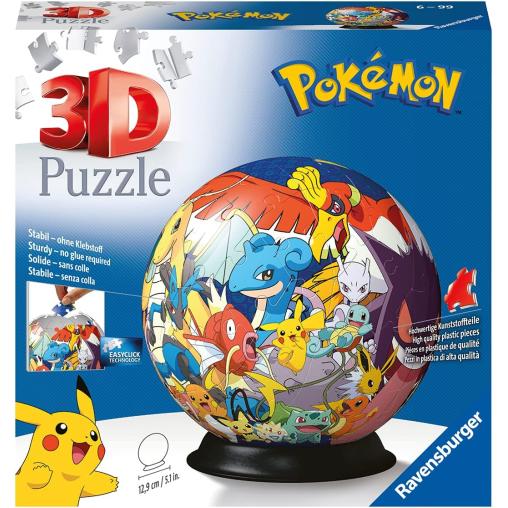 Puzzle 3D Ravensburger Bola Pokemon de 72 Pzs