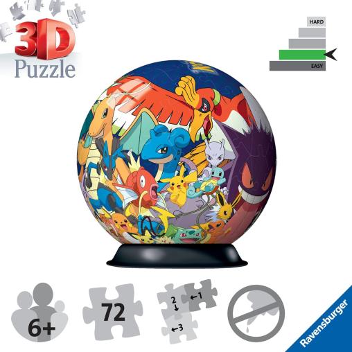 Puzzle 3D Ravensburger Bola Pokemon de 72 Pzs