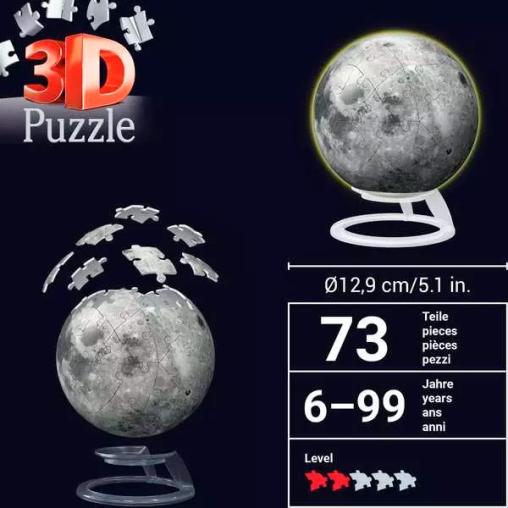 Puzzle 3D Ravensburger La Luna de 72 Pzs