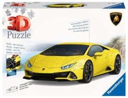 Puzzle 3D Ravensburger Lamborghini Huracan Evo Amarillo 108 Pzs