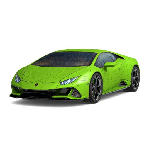 Puzzle 3D Ravensburger Lamborghini Huracan Evo Verde de 108 Pzs