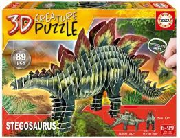 Puzzle Educa 3D Stegosaurus Creature de 89 Piezas