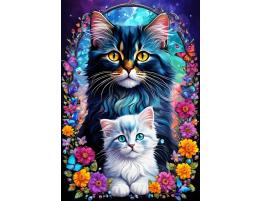 Puzzle Alipson Amor Maternal Gatos de 1000 Piezas