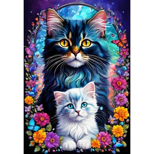 Puzzle Alipson Amor Maternal Gatos de 1000 Piezas