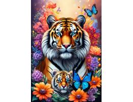 Puzzle Alipson Amor Maternal Tigres de 1000 Piezas