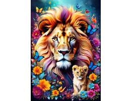 Puzzle Alipson Amor Maternal Leones de 1000 Piezas