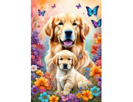 Puzzle Alipson Amor Maternal Perros de 1000 Piezas