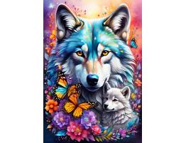 Puzzle Alipson Amor Maternal Lobos de 1000 Piezas