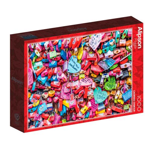 Puzzle Alipson Candados de Amor de 1000 Piezas