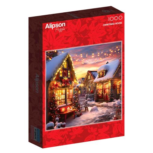 Puzzle Alipson Casa de Navidad de 1000 Piezas