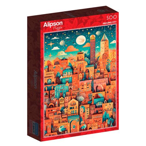 Puzzle Alipson Ciudad Increíble de 500 Piezas