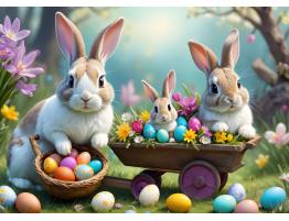 Puzzle Alipson Conejitos de Pascua de 500 Piezas