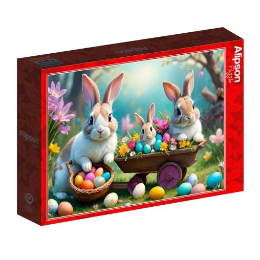 Puzzle Alipson Conejitos de Pascua de 500 Piezas