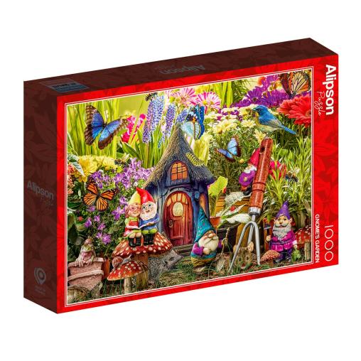 Puzzle Alipson Gnomos de Jardín de 1000 Piezas