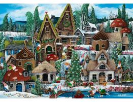 Puzzle Alipson Gnomos en Vacaciones Navideñas de 1000 Pzs