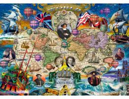 Puzzle Alipson Grandes Exploradores del Mundo de 1500 Piezas