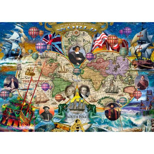 Puzzle Alipson Grandes Exploradores del Mundo de 1500 Piezas