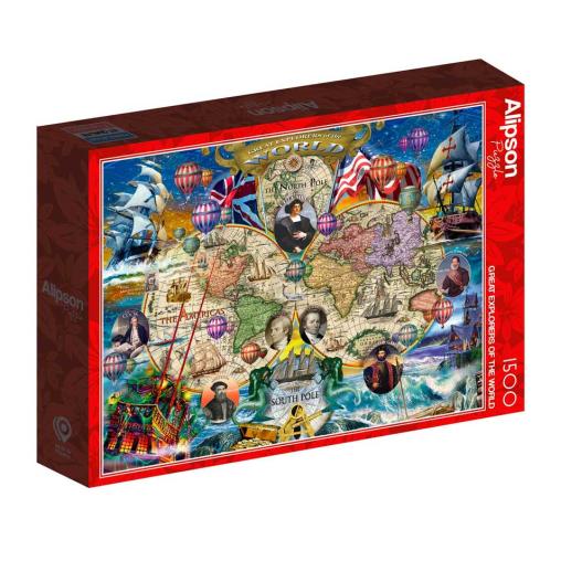 Puzzle Alipson Grandes Exploradores del Mundo de 1500 Piezas