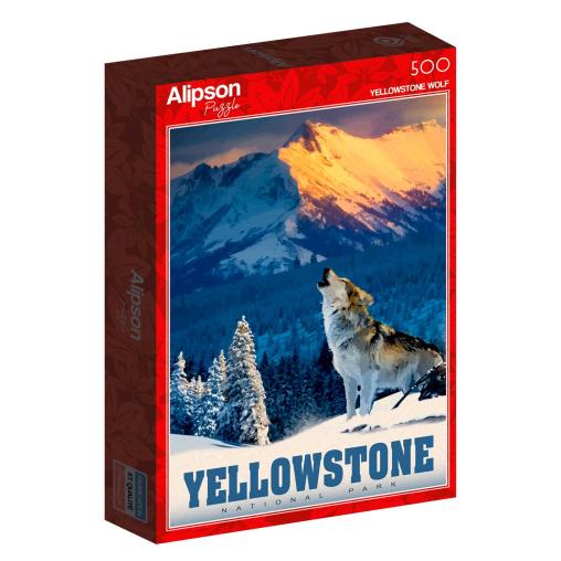 Puzzle Alipson Lobo de Yellowstone de 500 Piezas