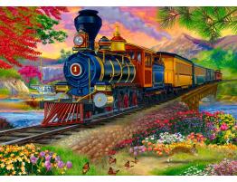 Puzzle Alipson Paisaje con Locomotora de 500 Piezas