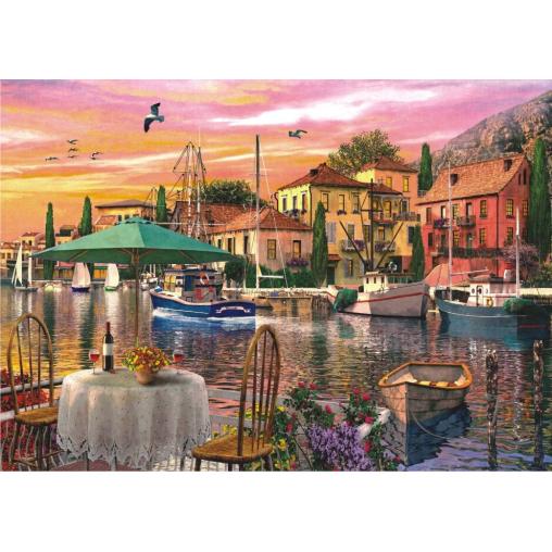 Puzzle Anatolien Crépuscule dans le port 3000 pièces