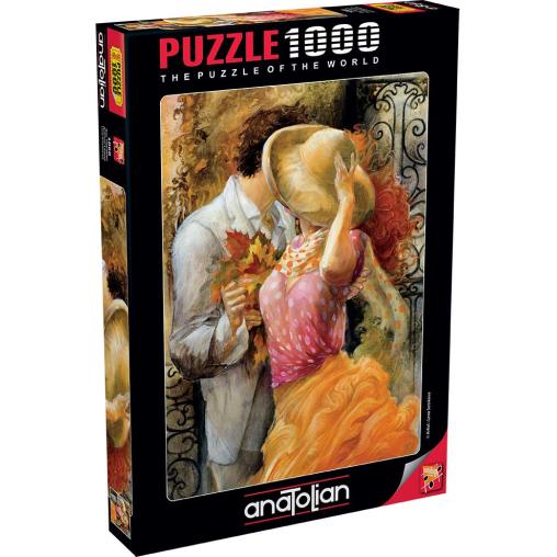 Puzzle Anatolian Pareja en Otoño de 1000 Piezas