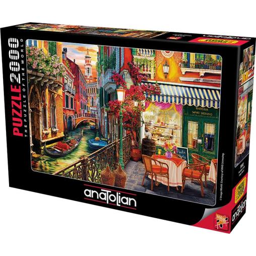 Puzzle Anatolian Café en Venecia de 2000 Piezas