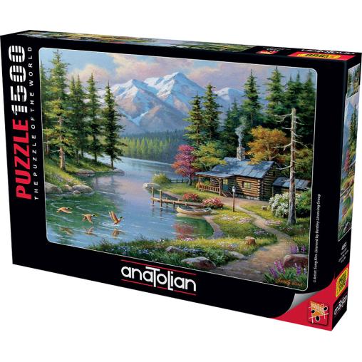 Puzzle Anatolian Canoa en el Embarcadero del Lago de 1500 Pieza