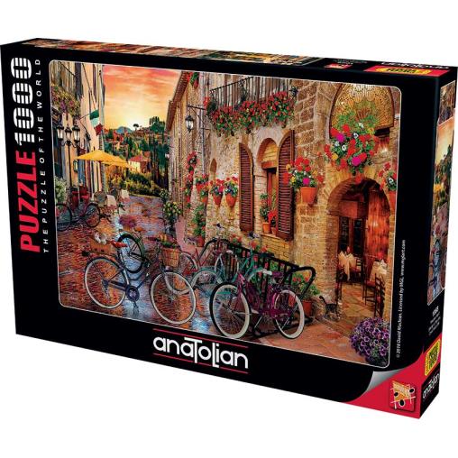 Puzzle Anatolian Bicicletas en la Toscana de 1000 Piezas