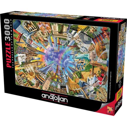 Puzzle Anatolian El Mundo en 360 Grados de 3000 Piezas