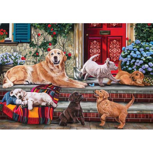 Puzzle Anatolian Familia de Perros de 260 Piezas