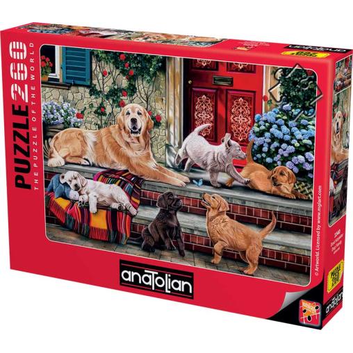 Puzzle Anatolian Familia de Perros de 260 Piezas