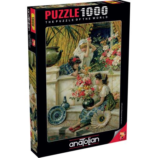 Puzzle Anatolian Flores del Oriente de 1000 Piezas