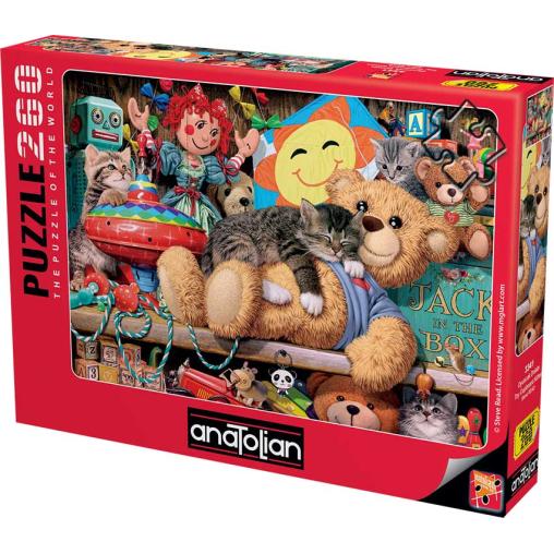 Puzzle Anatolian Gatito en el Armario de Juguetes 260 Piezas