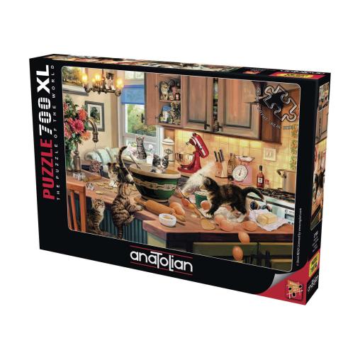 Puzzle Anatolian Gatitos en la Cocina XXL de 700 Piezas