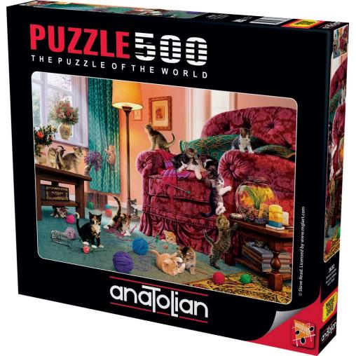 Puzzle Anatolian Gatitos Traviesos de 500 Piezas