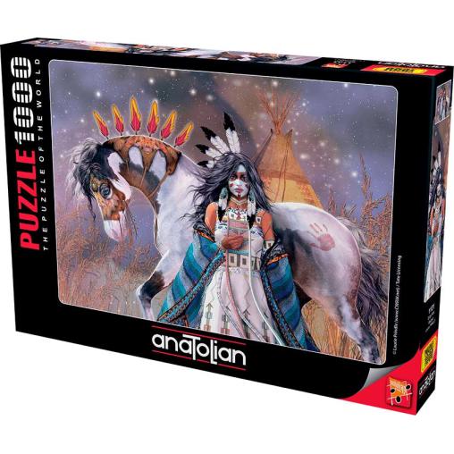 Puzzle Anatolian Guerrera India de 1000 Piezas