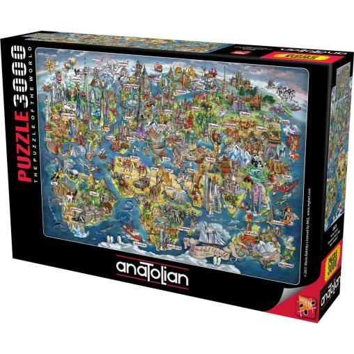 Puzzle Anatolian Hitos del Mundo de 3000 Piezas