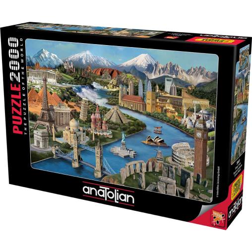 Puzzle Anatolian Monumentos del Mundo de 2000 Piezas