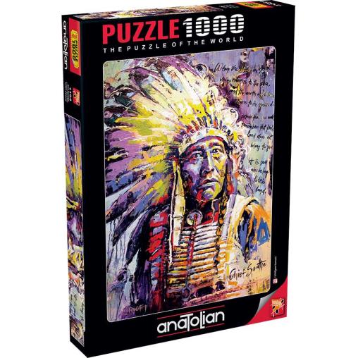 Puzzle Anatolian Jefe Indio Seattle 1000 Piezas