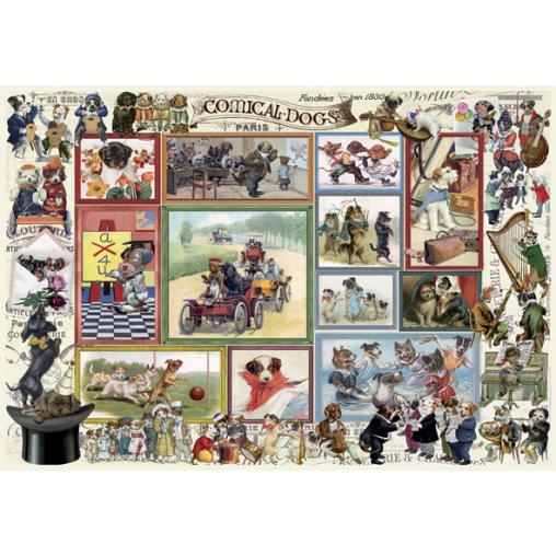 Puzzle Anatolian Lindos Gatitos y Perros Cómicos 2 x 500 Piezas