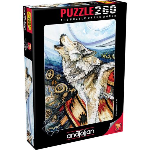 Puzzle Anatolian Lobo Aullando de 260 Piezas