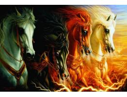 Puzzle Anatolien Les Quatre Chevaux de l&#39;Apocalypse de 1000