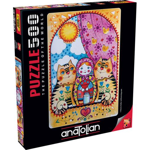 Puzzle Anatolian Muñeca Matrioska de 500 Piezas