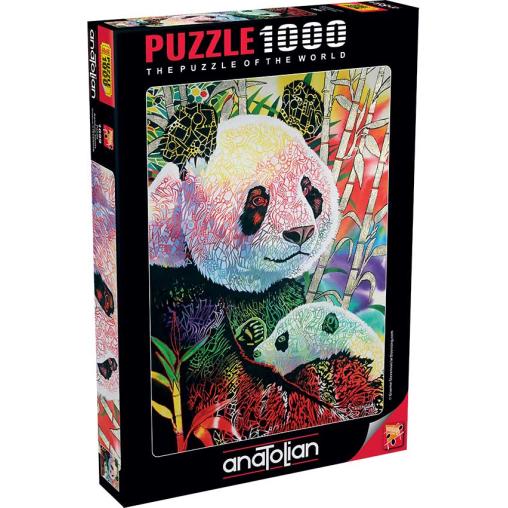 Puzzle Anatolian Panda de Arcoiris de 1000 Piezas