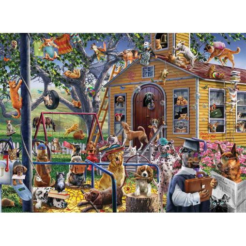 Puzzle Anatolian Perros Traviesos de 1000 Piezas