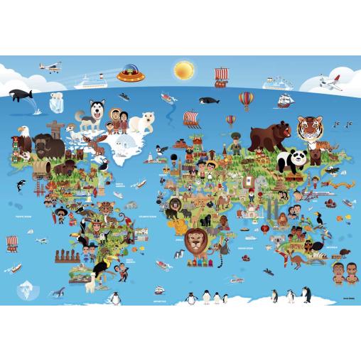 Puzzle Anatolian Personajes por el Mundo de 260 Piezas