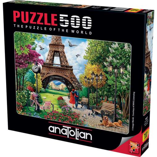 Puzzle Anatolian Primavera en París de 500 Piezas